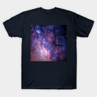 hippie blue purple starry sky universe galaxy T-Shirt